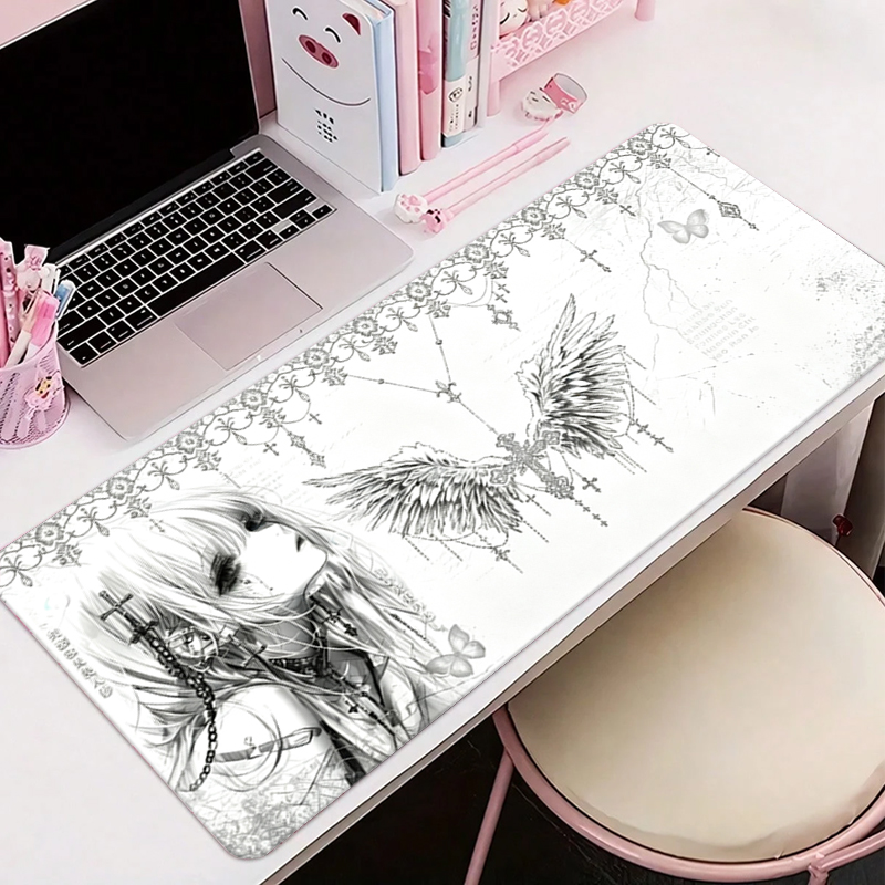 Gaming Keyboard Nearby - Tapis de souris en cuir noir