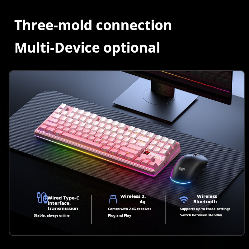 AULA F87 Pro V2, clavier mécan - Gaming Keyboard Hot Swappable avis et prix