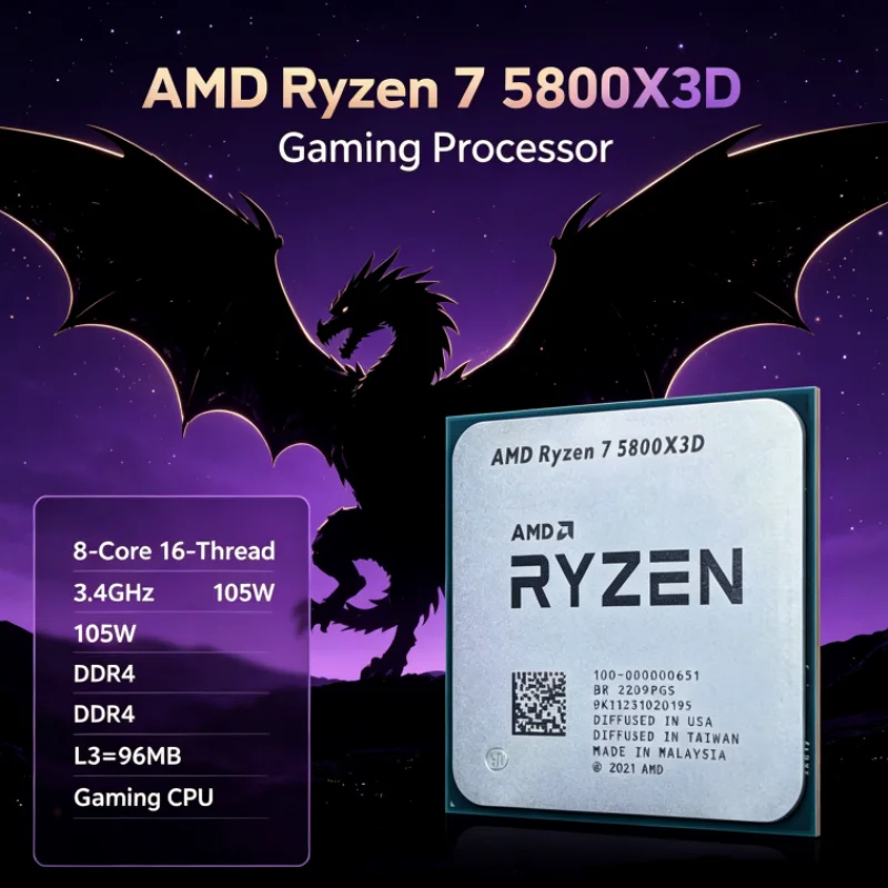 Processeur AMD R7 5800X3D 96 M - Amd Cpu Ryzen 7 avis et prix
