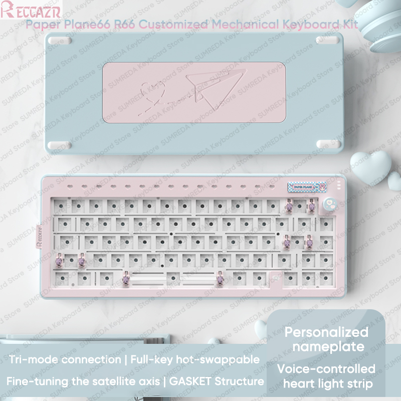RECCAZR R66 papier Plane66 Kit - Gaming Keyboard Hot Swappable avis et prix