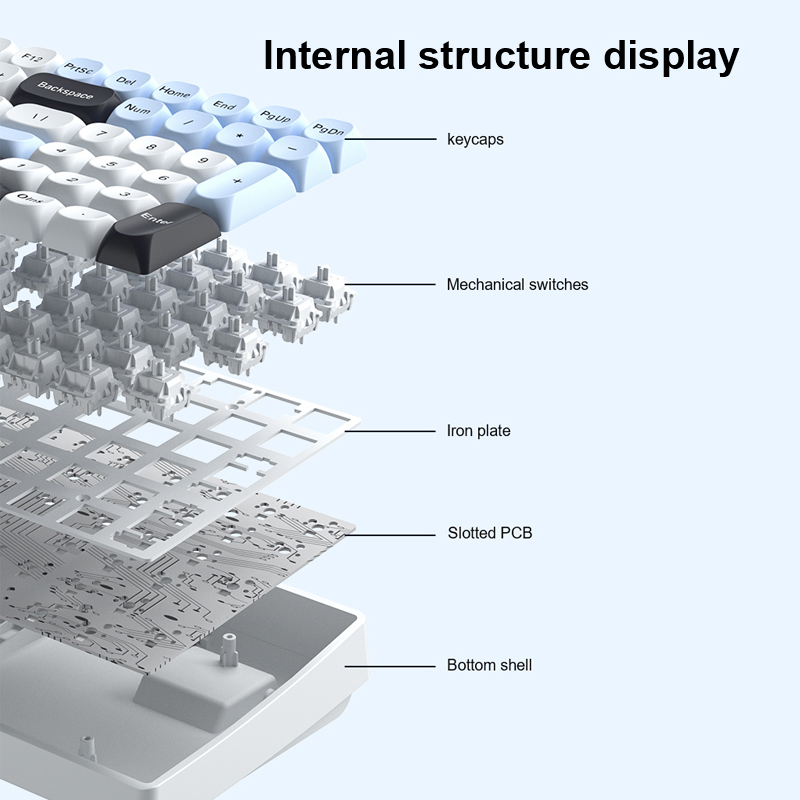 Clavier mécanique sans fil AUL - Gaming Keyboard Hot Swappable avis et prix