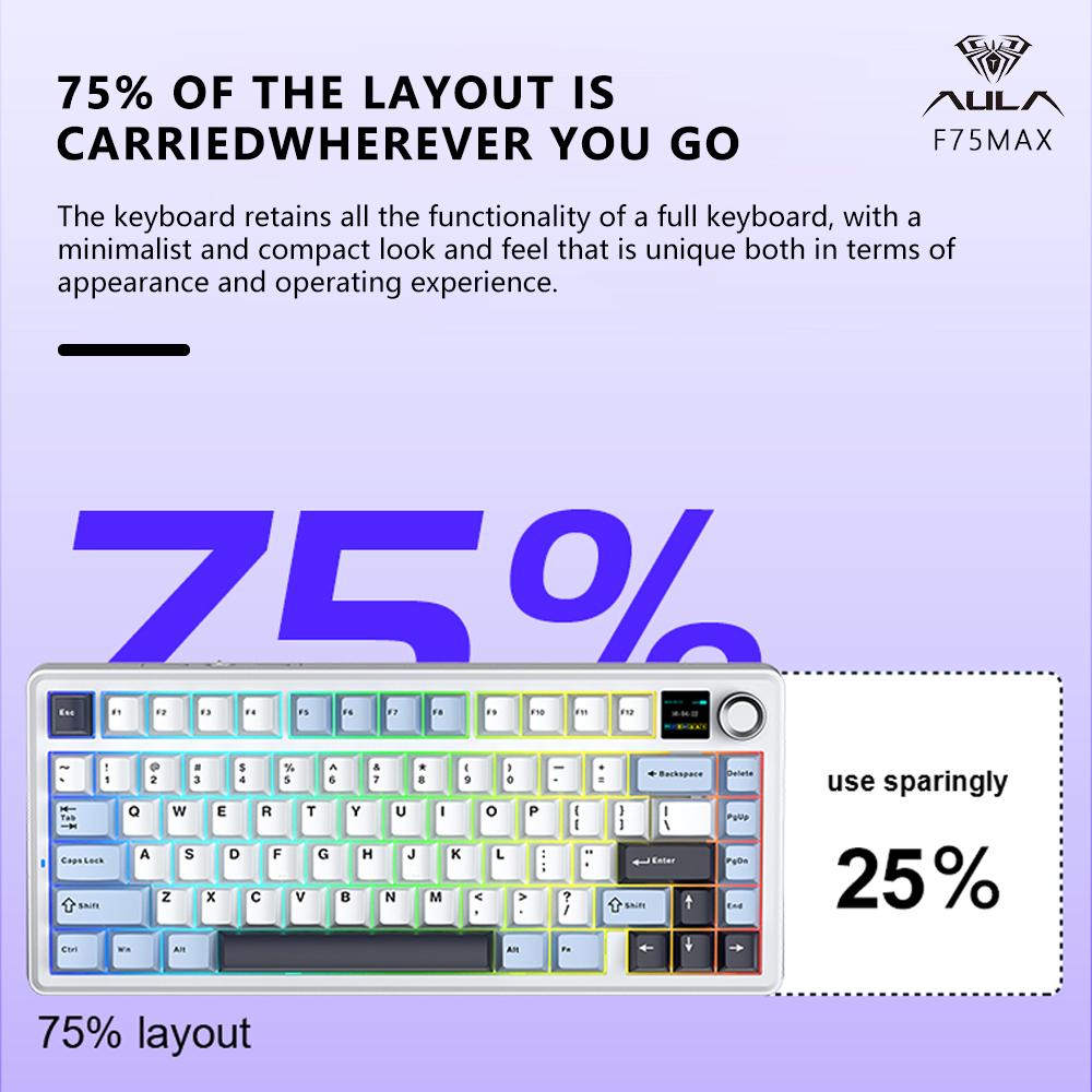 Clavier de jeu mécanique AULA  - Gaming Keyboard Hot Swappable avis et prix
