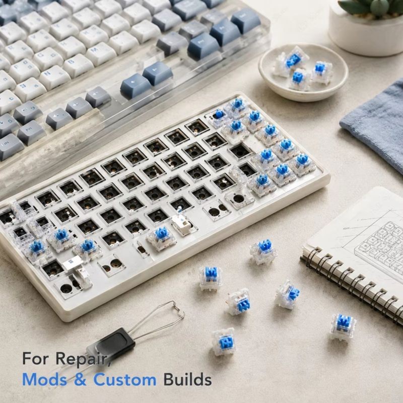 DT21 100 pièces de commutateur - Keyboard Gaming Blue Switch avis et prix