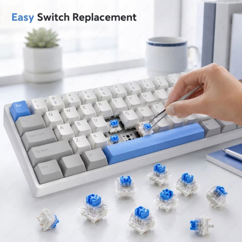 DT21 100 pièces de commutateur - Keyboard Gaming Blue Switch avis et prix