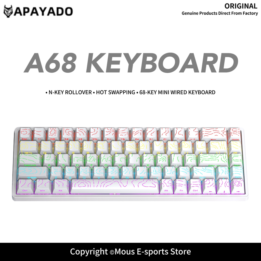 Clavier mécanique filaire APAY - Keyboard Gaming Blue Switch avis et prix