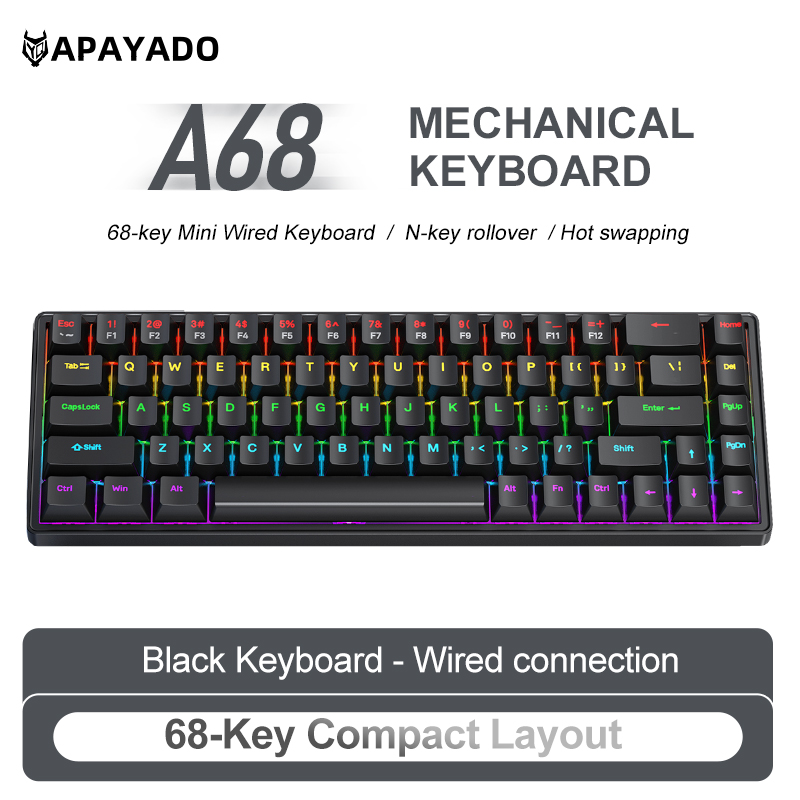 Clavier mécanique filaire APAY - Keyboard Gaming Blue Switch avis et prix